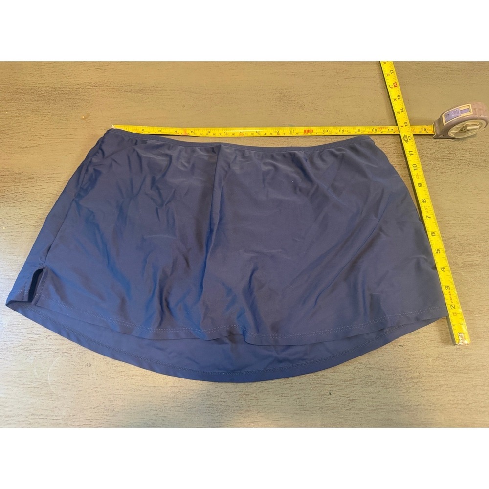 Company Ellen Tracy Navy Blue Swim Skirt with Built-in Brief Size 12 RN15101